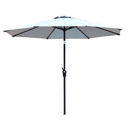 LETRIGHT INDUSTRIAL Letright Industrial 258903 9 ft. Four Seasons Courtyard Belmont Round Navy Umbrella 258903